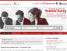 Tablet Screenshot of linguaviva.cz